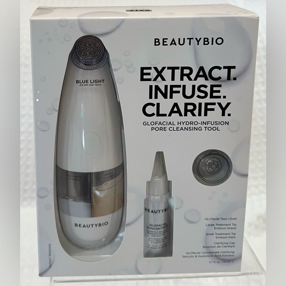 New & Sealed Beautybio GLOfacial Hydro-Infusion Pore Cleansing Tool~$199